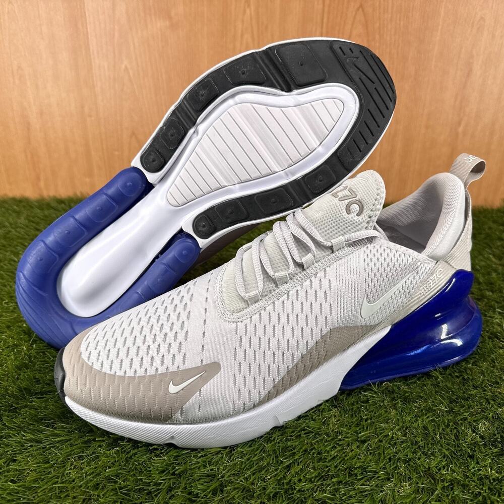 Nike Air Max 270 Vast Grey Racer Blue AH8050-031 Men’s US 14 NWOB